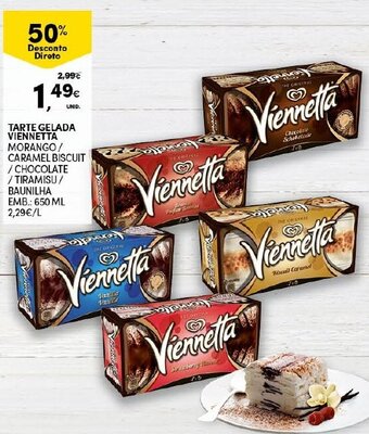 Continente Tarte Gelada Viennetta 650ml promoção