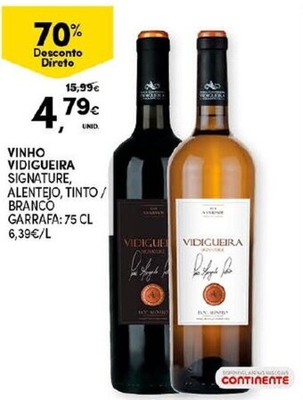 Continente Vinho Vidigueira 75cl promoção