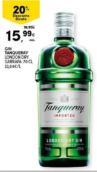Continente Gin Tanqueray 70cl promoção