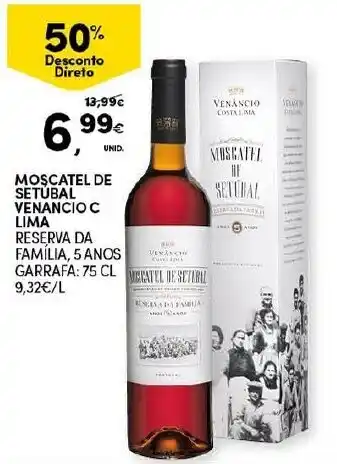 Continente Moscatel de Setubal Venancio C Lima 75cl promoção