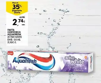 Continente Pasta Dentífrica Aquafresh 125ml promoção