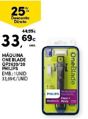 Continente Máquina One Blade QP2620/20 Philips 1 Unid promoção