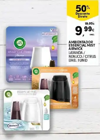 Continente Ambientador Essencial Mist Airwick 1 Unid promoção