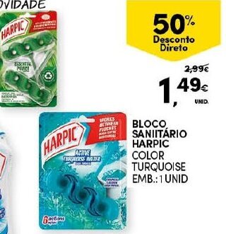 Continente Bloco Sanitário Harpic 1 Unid promoção