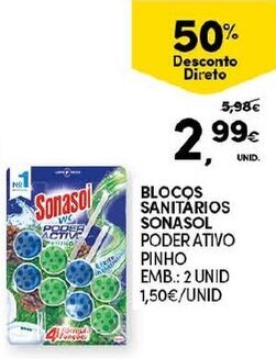 Continente Blocos Sanitários Sonasol 2 Unid promoção
