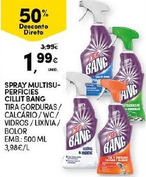 Spray Multisu-Perfícies Cillit Bang 500ml