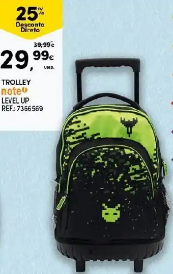 Continente Trolley Note Level Up promoção