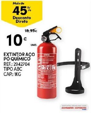 Extintor Aço Pó Químico 1kg