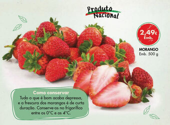 Pingo Doce Morango 500g promoção