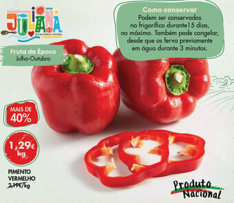 Pingo Doce Pimento Vermelho promoção