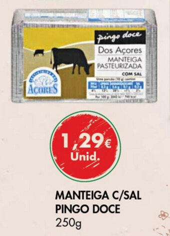 Pingo Doce Manteiga C/Sal Pingo Doce 250g promoção