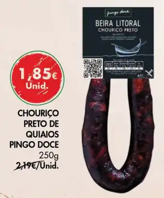 Pingo Doce Chouriço Preto de Quiaios Pingo Doce 250g promoção