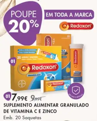 Pingo Doce Suplemento Alimentar Granulado de Vitamina C E Zinco 20 Saquetas promoção