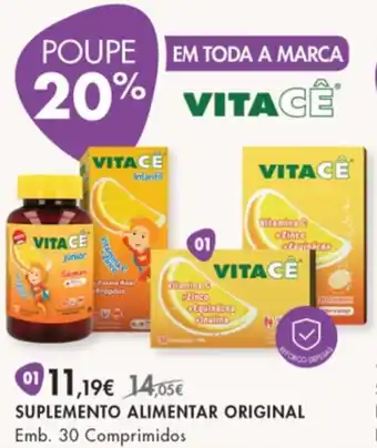 Pingo Doce Suplemento Alimentar Original 30 Comprimidos promoção