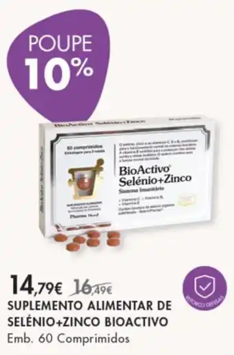 Pingo Doce Suplemento Alimentar de Selénio+Zinco Bioactivo 60 Comprimidos promoção