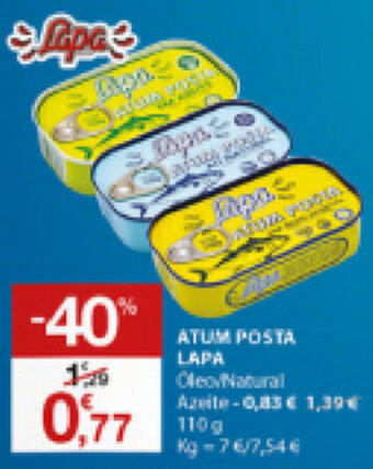 E.Leclerc Atum Posta Lapa 110g promoção