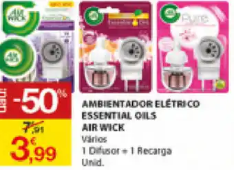 E.Leclerc Ambientador Elétrico Essential Oils Air Wick promoção