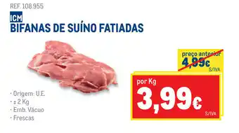 Makro Bifanas de Suíno Fatiadas 2kg promoção