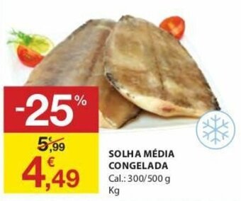 E.Leclerc Solha Média Congelada 300/500g promoção