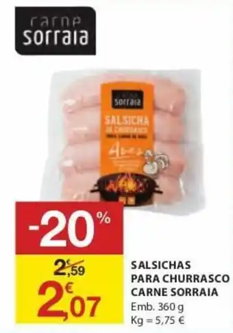 E.Leclerc Salsichas para Churrasco Carne Sorraia 360g promoção