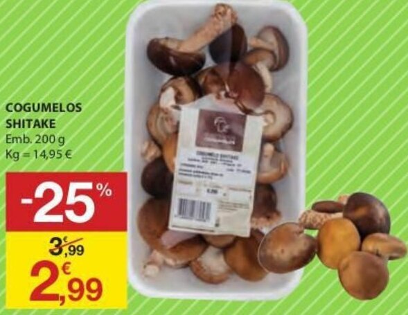 Cogumelo Shitake - emb. 200 gr - Continente