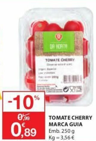 Tomate Cherry Marca Guia 250g