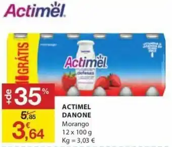 E.Leclerc Actimel Danone 12x100g promoção