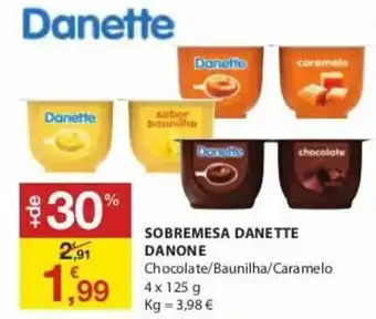 Sobremesa Danette Danone 4x125g
