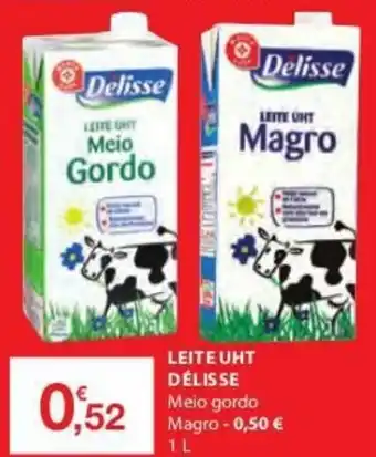 E.Leclerc Leite UHT Délisse 1L promoção