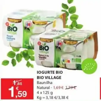 Iogurte Bio Bio Village 4 x 125g
