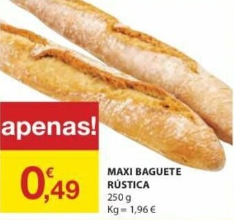 E.Leclerc Maxi Baguete Rústica 250g promoção