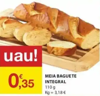 E.Leclerc Meia Baguete Integral 110g promoção
