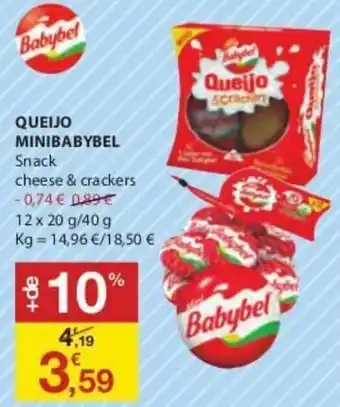 E.Leclerc Queijo Minibabybel 12 x 20g/40g promoção