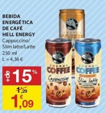 E.Leclerc Bebida Energética de Café Hell Energy 250ml promoção