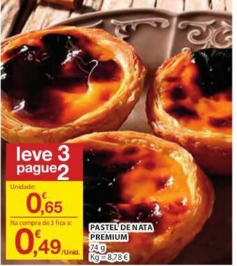 E.Leclerc Pastel de Nata Premium 74g promoção