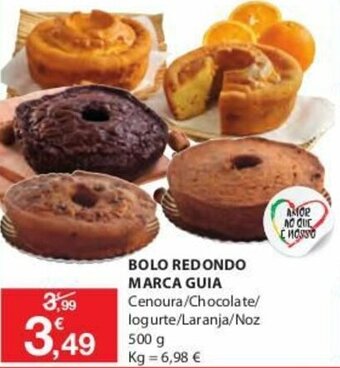 E.Leclerc Bolo Redondo Marca Guia 500g promoção