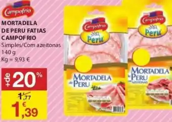 E.Leclerc Mortadela de Peru Fatias Campofrio 140g promoção