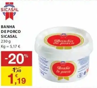 E.Leclerc Banha de Porco Sicasal 230g promoção