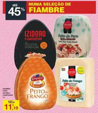 E.Leclerc Fiambre Peite de Peru Campofrio promoção