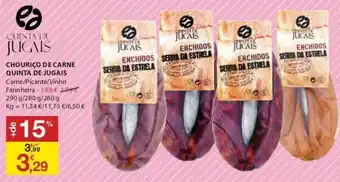 E.Leclerc Chouriço de Carne Quinta de Jugais 290g promoção
