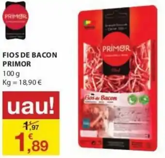 Fios de Bacon Primor 100g