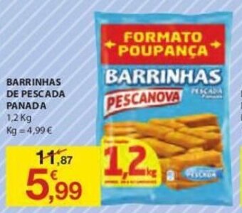 Barrinhas de Pescada Panada 1,2kg