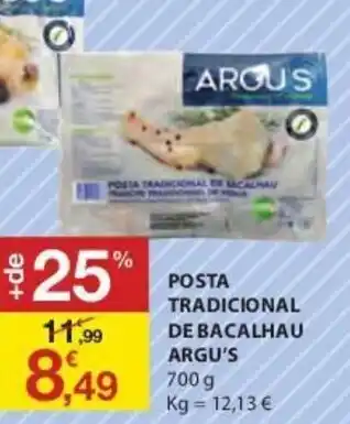 E.Leclerc Posta Tradicional de Bacalhau Argu's 700g promoção