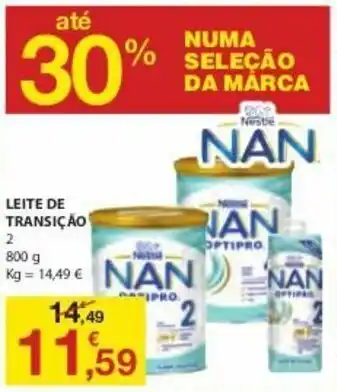 E.Leclerc Leite de Transição 2 NAN 800g promoção