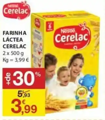 E.Leclerc Farinha Láctea Cerelac 2x500g promoção