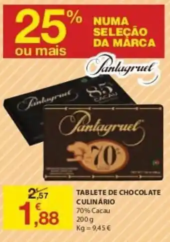 E.Leclerc Tablete de Chocolate Culinário 200g promoção