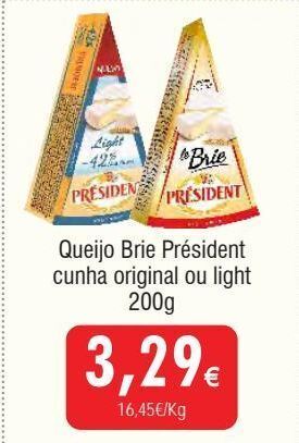 Froiz Queijo brie président promoção