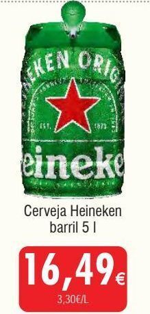 Froiz Lata de cerveja heineken promoção