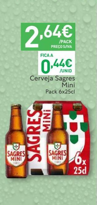 Recheio Cerveja sagres mini promoção
