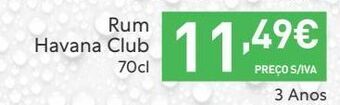 Recheio Rum havana club promoção